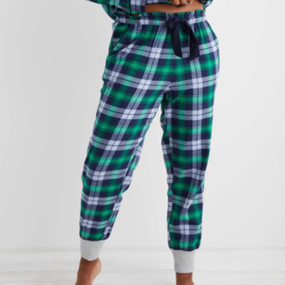 Aerie flannel pajama joggers, XS long